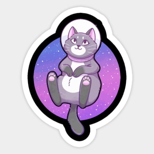 Astronaut Space Kitty Sticker